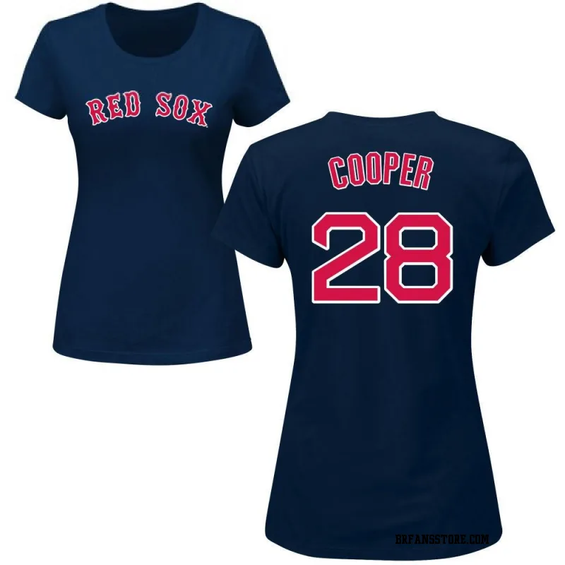 Navy Women's Garrett Cooper Boston Red Sox Roster Name & Number T-Shirt