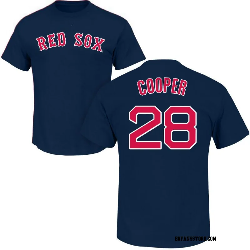 Navy Youth Garrett Cooper Boston Red Sox Roster Name & Number T-Shirt