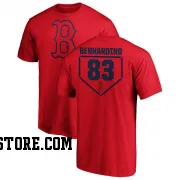 Red Men's Brennan Bernardino Boston Red Sox RBI T-Shirt