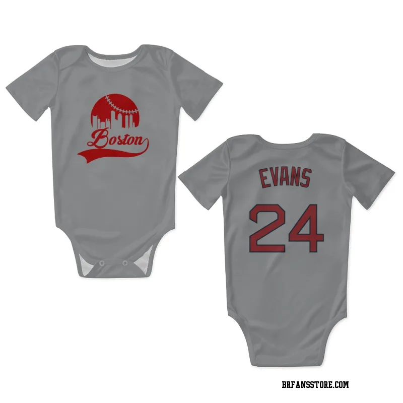 Gray Boston Red Sox  Dwight Evans  Newborn & Infant Bodysuit